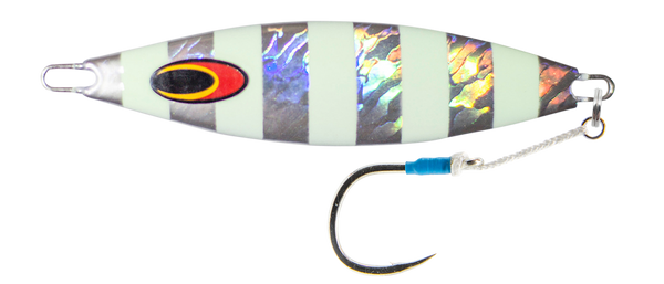 Nomad Design The Buffalo Fishing Metal Jig -  Silver Glow Stripe