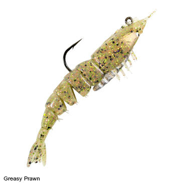 Z-Man EZ Shrimpz Rigged Fishing Bait Tackle Shrimp Greasy Prawn