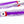 Load image into Gallery viewer, Boone Bait Co. UV Hoochie Rig in Purple Haze