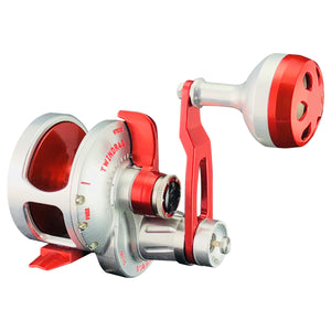 Accurate Fishing Valiant 2-Speed Reel in Red