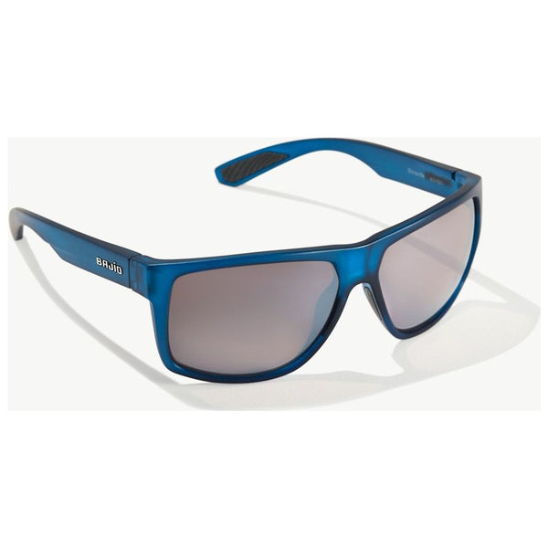 Bajio Boneville Sunglasses in Blue Vin Matte with Silver Lenses