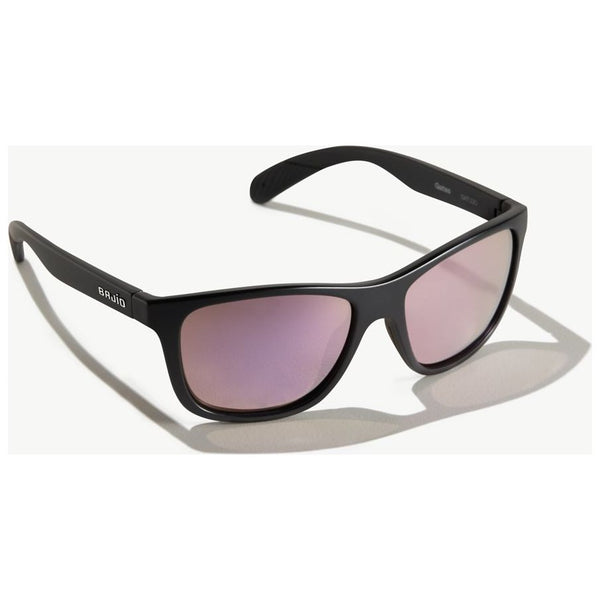 Bajio Gates Sunglasses in Matte Black and Pink