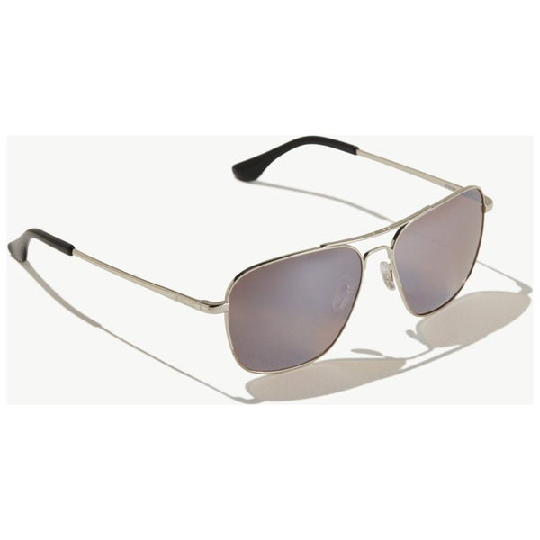 Bajio Snipes Sunglasses in Gloss Silver with Silver Lenses