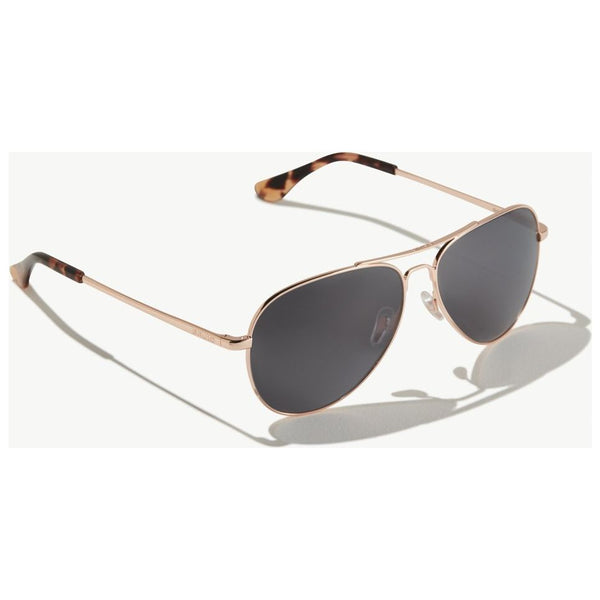 Bajio Soldao Sunglasses in Satin Rose Gold with Grey Lenses