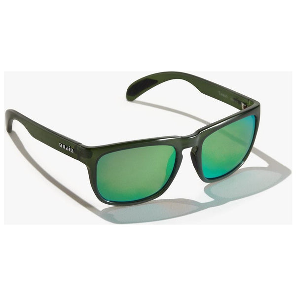 Bajio Swash Sunglasses in Gloss Cerveza and Green Lenses