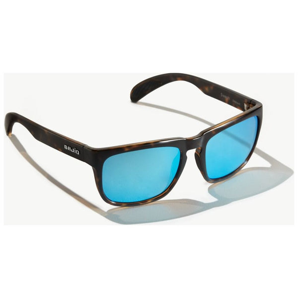 Bajio Swash Sunglasses in Dark Gloss Tortoiseshell and Blue Lenses