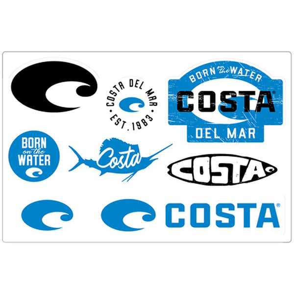 Costa del Mar Branded Decal Sheet