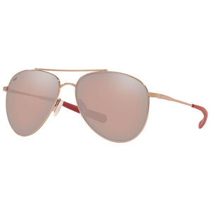Costa del Mar Cook Sunglasses in Rose Gold and Copper-Silver Mirror 580p