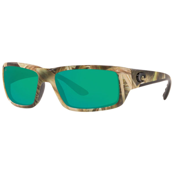 Costa del Mar Fantail Sunglasses in Mossy Oak Shadow Grass Blades Camo and Green Mirror 580p