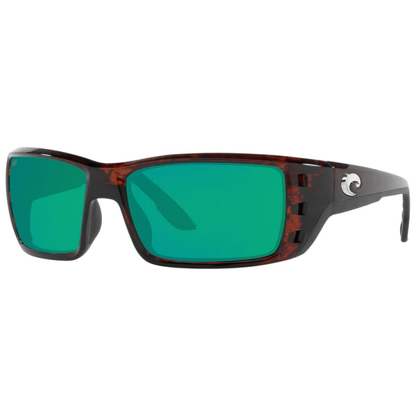 Costa del Mar Permit Sunglasses in Tortoiseshell with Green Mirror 580p lenses