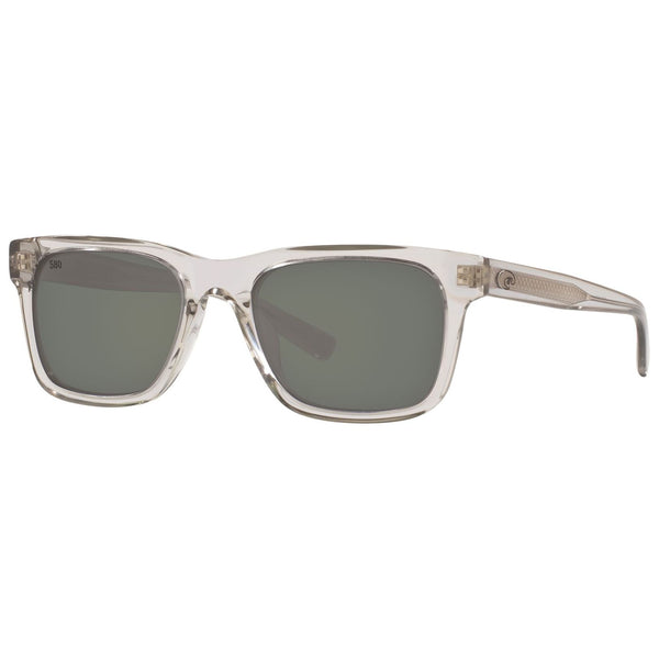 Costa del Mar Tybee Sunglasses in Shiny Light Gray Crystal with Gray 580g lenses