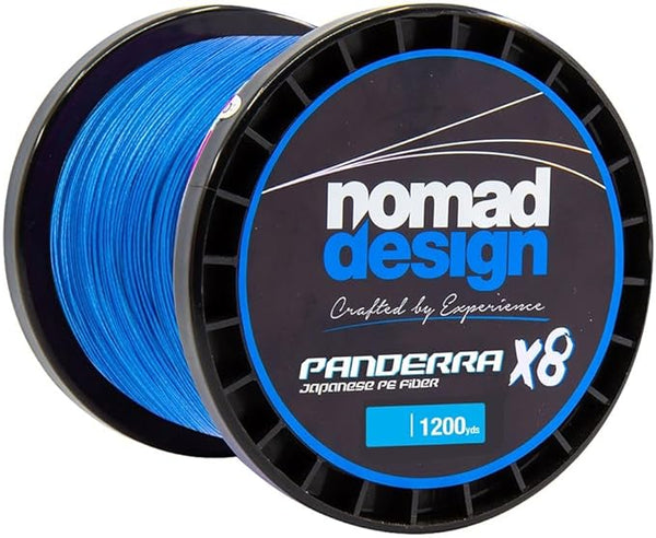 Nomad Panderra X8 Japanese PE Fiber Fishing Line Cyan Blue  – Unmatched Strength and Performance