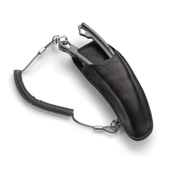 Orvis Mirage Fly Fishing Pliers with Leather Sheath & Lanyard
