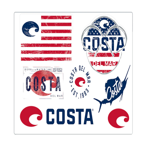 Costa del Mar Americana Decal Sheet