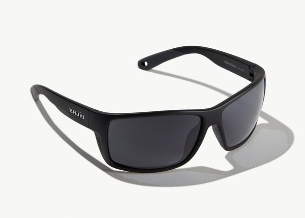 Bajio Bales Beach Sunglasses in Matte Black and Grey Glass
