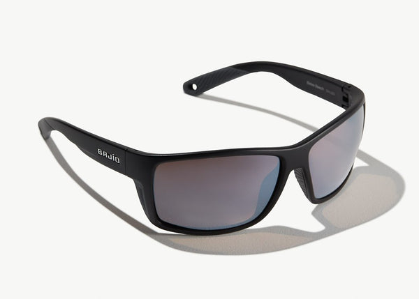Bajio Bales Beach Sunglasses in Matte Black and Silver Glass
