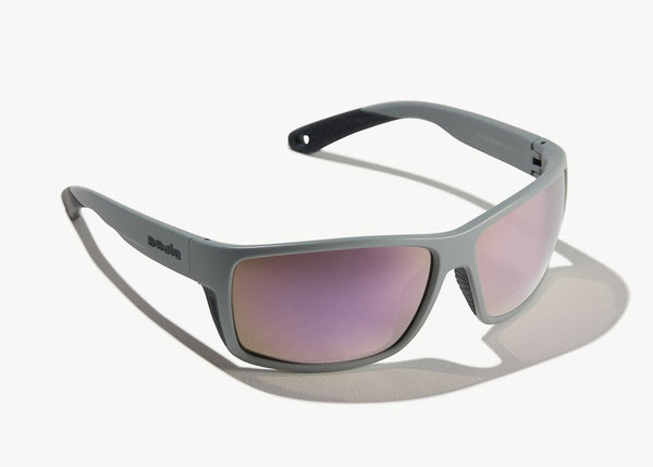 Bajio Bales Beach Sunglasses in Matte Basalt and Pink Poly