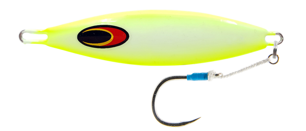 Nomad Design The Buffalo Fishing Metal Jig -  Chartreuse White Glow