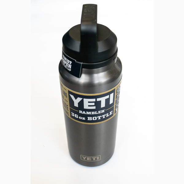 Yeti - 36 oz Rambler Bottle with Chug Cap Black