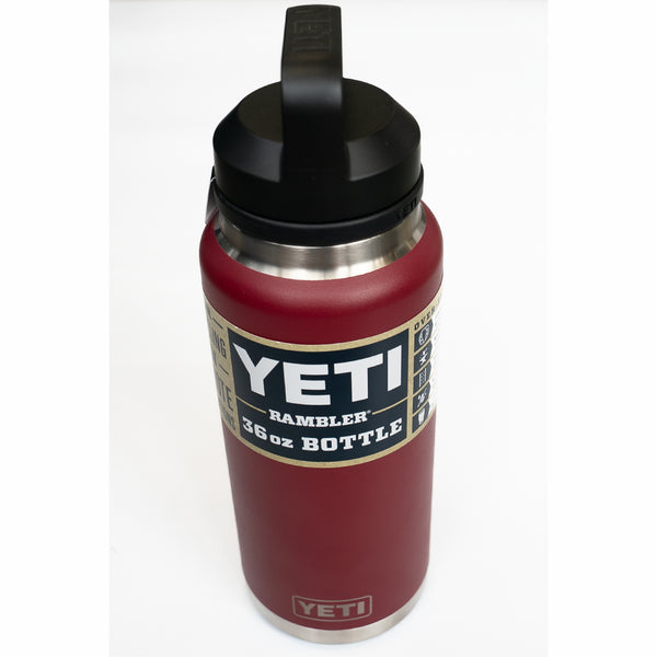 YETI Rambler Bottle - 36 oz. - Chug Cap - Harvest Red - TackleDirect