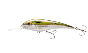 Nomad DTX Shallow High-Speed Minnow Sinking 125 Lure - Olive Black Shad