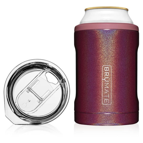 BruMate Hopsulator Duo 2-IN-1 (16oz / 12oz Cans) - Glitter Merlot