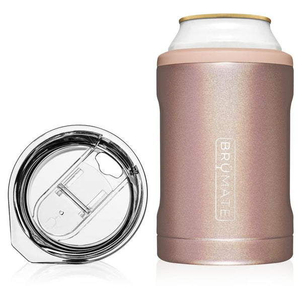 BruMate Hopsulator Duo 2-IN-1 (16oz / 12oz Cans) - Glitter Rose Gold