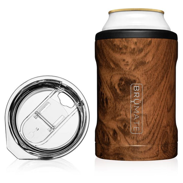 BruMate Hopsulator Duo 2-IN-1 (16oz / 12oz Cans) - Walnut