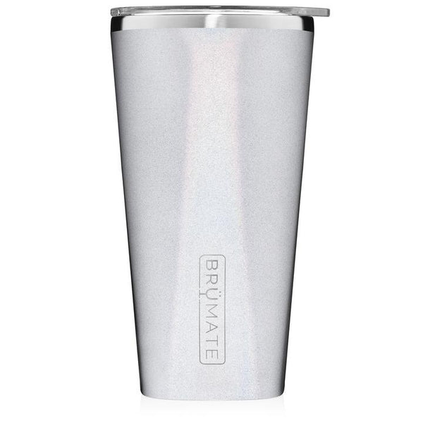 BruMate 20oz Imperial Pint Glass - Glitter White