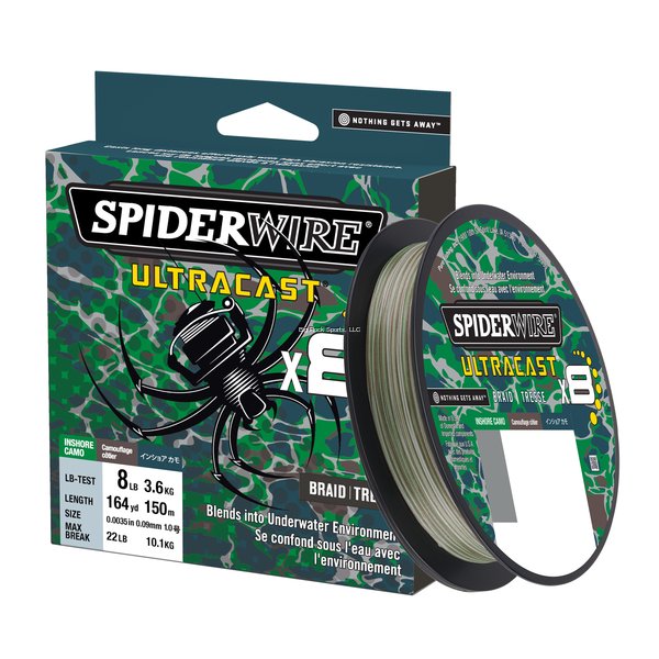 Spiderwire Fishing Line Stealth Smooth 8 (Blue Camo, 150 m) at low prices