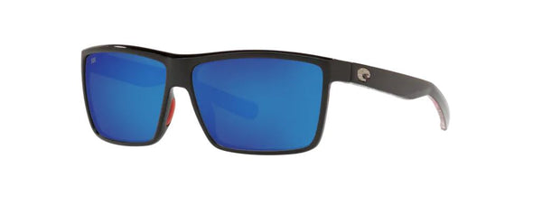 Costa del Mar Rinconcito Sunglasses in USA Black with Blue Glass lenses