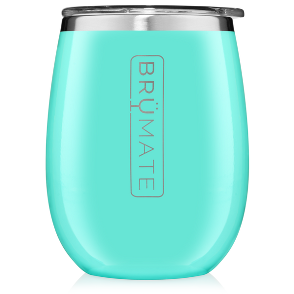 BruMate 14oz Uncork'd XL Stemless Wine Glass - Aqua