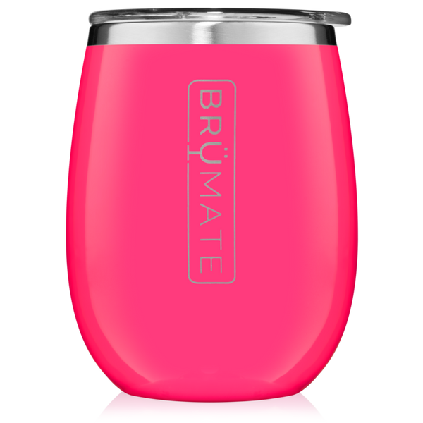 BruMate 14oz Uncork'd XL Stemless Wine Glass - Neon Pink