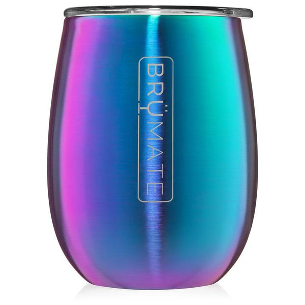 BruMate 14oz Uncork'd XL Stemless Wine Glass - Rainbow Titanium