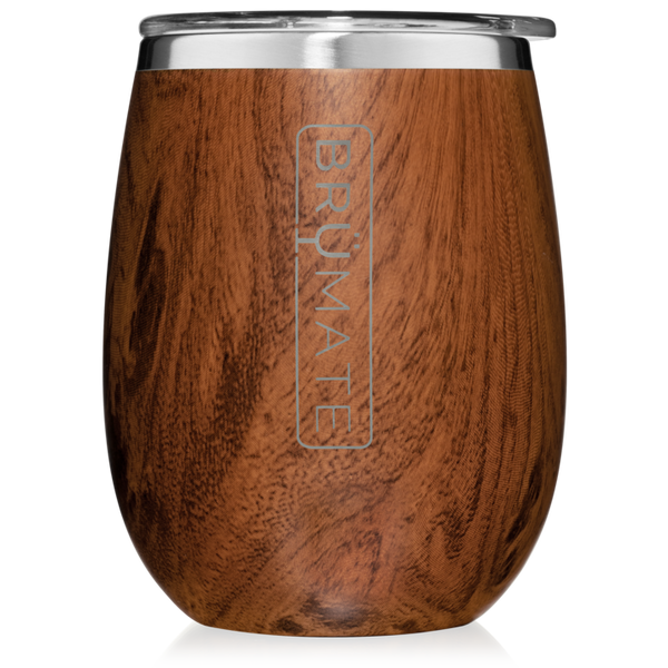 BruMate 14oz Uncork'd XL Stemless Wine Glass - Walnut