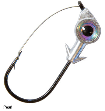 Z-Man Weedless Eye Jigheads Mustad Fishing Hook Tackle Pearl