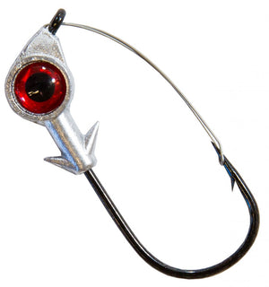 Z-Man Weedless Eye Jigheads Mustad Fishing Hook Tackle Red