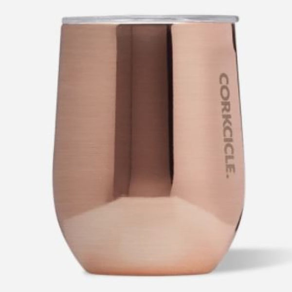 Corkcicle Stemless Wine Glass - Metallic