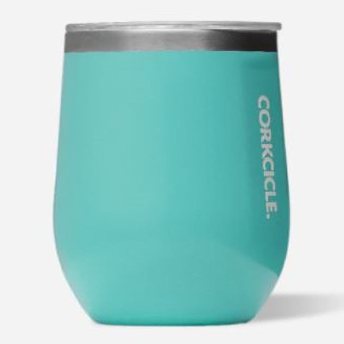 Corkcicle 12 oz Stemless-Turquoise