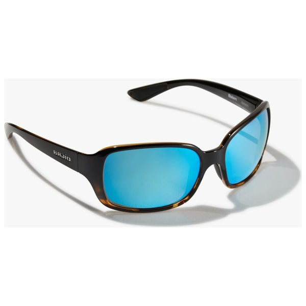 Bajio Balam Sunglasses in Black Tortoise and Split Gloss Blue