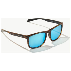 Bajio Calda Sunglasses in Vintage Tort Gloss and Blue Lenses