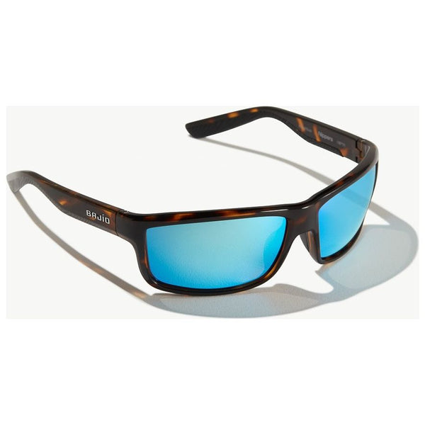 Bajio Nippers Sunglasses in Gloss Dark Tortoiseshell and Blue Lenses