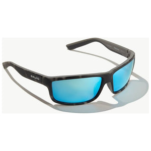 Bajio Nippers Sunglasses in Matte Squall Tortoiseshell and Blue Lenses
