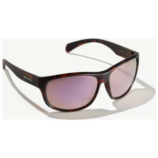 Bajio Scuch Sunglasses in Matte Dark Tortoiseshell and Pink Lenses