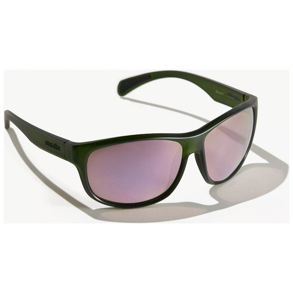 Bajio Scuch Sunglasses in Gloss Green Cerveza and Pink Lenses