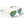 Load image into Gallery viewer, Bajio Soldao Sunglasses in Gloss Silver with Green Lenses
