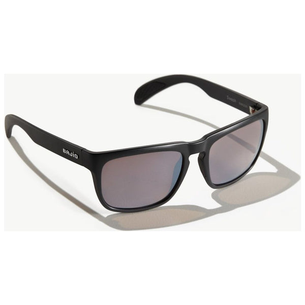 Bajio Swash Sunglasses in Matte Black and Silver Lenses