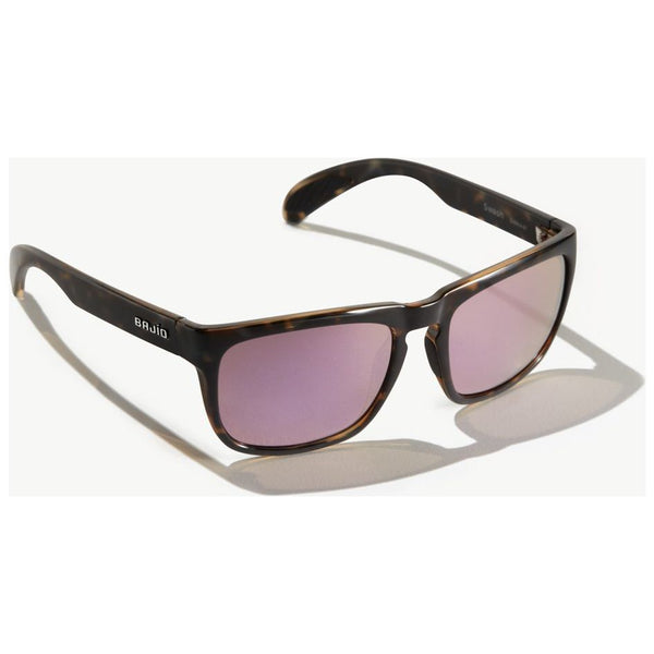 Bajio Swash Sunglasses in Dark Gloss Tortoiseshell and Pink Lenses