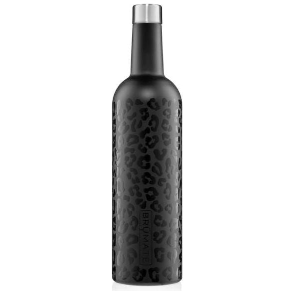 BruMate 25oz Winesulator Wine Canteen - Onyx Leopard