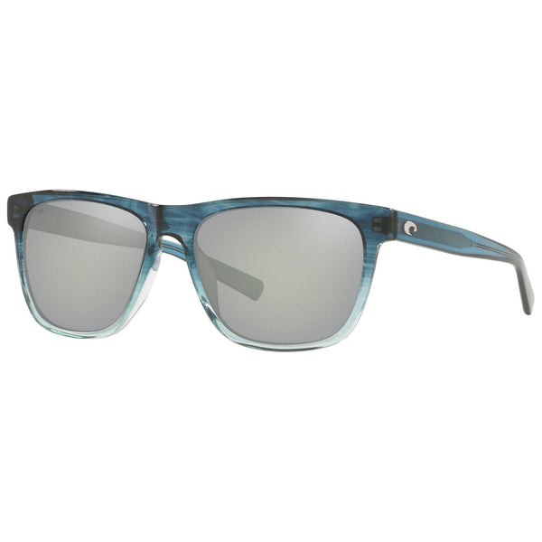 Costa del Mar Apalach Sunglasses in Shiny Deep Teal Fade and Gray Silver Mirror 580g